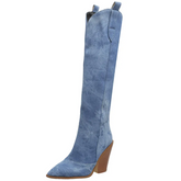 Austin Denim Cowboy Boots
