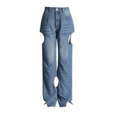 KoreStyle Hollow-Out Denim