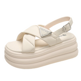 GleeGlide Platform Sandals
