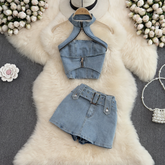 Kimmie Denim Sexy Set