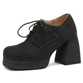 Simone Denim Heels