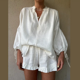 Crisscrossed Comfort Suit