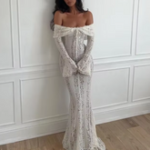 Waves & Lace Sexy Party Dress