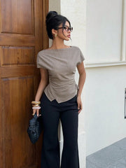 Boat Collar Crop Top