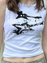Women's Y2K Casual Ribbed Sleeveless Tank Top