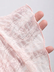 Sweetheart Neck Lace Bow Knot A-line Crop Top