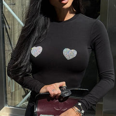 Womens Y2k Slim Fit Crop Tops