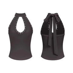 Halter Tie Back Crop Top