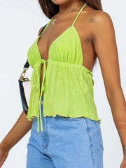 Halterneck Crop Tops