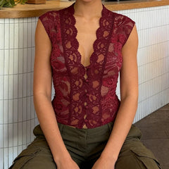 Floral Lace Tank Top