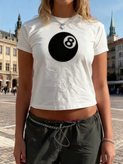 New Crop O-Neck Tees Top