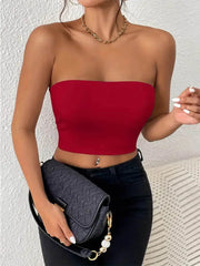Sexy Bodycon Crop Tube Top