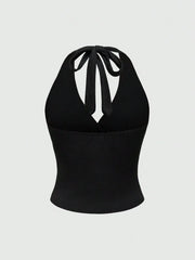 Women's 2 Piece Halter Cami Top