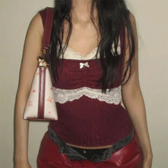 00s Retro Y2k Cottage Crop Top