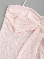 Bow knot Lace Halter Top
