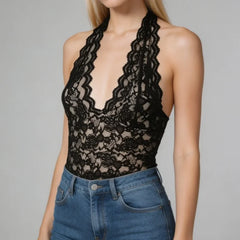 Lace Halter Tops