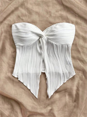 Twist Knot Front Crop Top