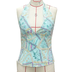 Y2k Colorful Sequin Halter Tank Tops