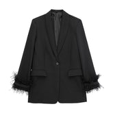 Cora Feather Blazer