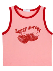 Pink Print Y2k Tank Top