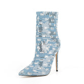 Luna Denim High Heels