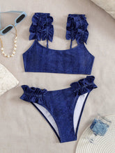 Sexy Ruffles Strap Bikini Set