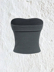 Rib-knit Tube Top