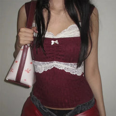 00s Retro Y2k Cottage Crop Top