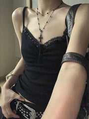 Sexy Folds Buttons Sleeveless Crop Top