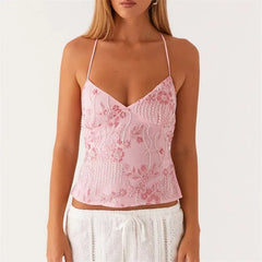 Boho Beaded Embellished Tank Tops