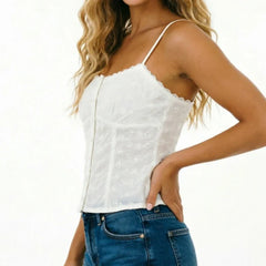 Eyelet Embroidery Cami Top
