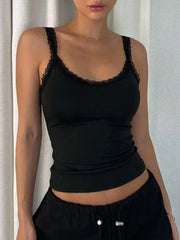 Sexy Backless Lace Cami Top