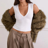 Deep V Neck Tops