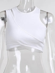 Sexy Streetwear Asymmetrical Tank Top