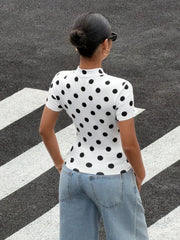 Polka Dot Crop Top
