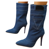 Lexington Denim Heels