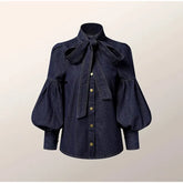 Fashionista Denim Bow Shirt