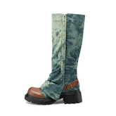 Brithany Chunky Denim Boots