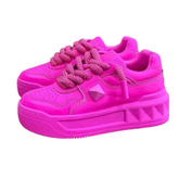 Diamond Crest Platform Sneakers