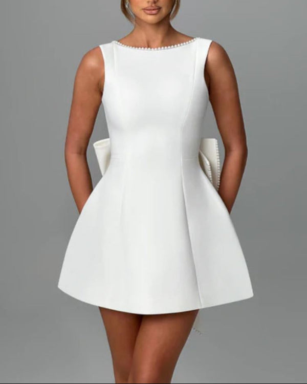 Enchantress Bow Mini Dress