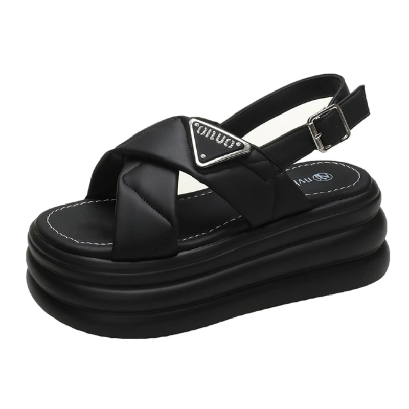GleeGlide Platform Sandals