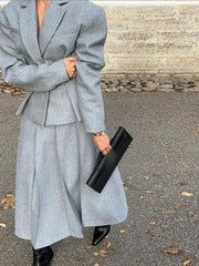 Crisp Twilight High-Waist Skirt