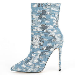 Luna Denim High Heels