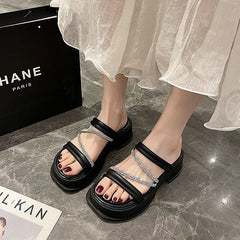 Santorini Platform Slippers
