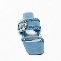 LuminaWalk Denim Slippers