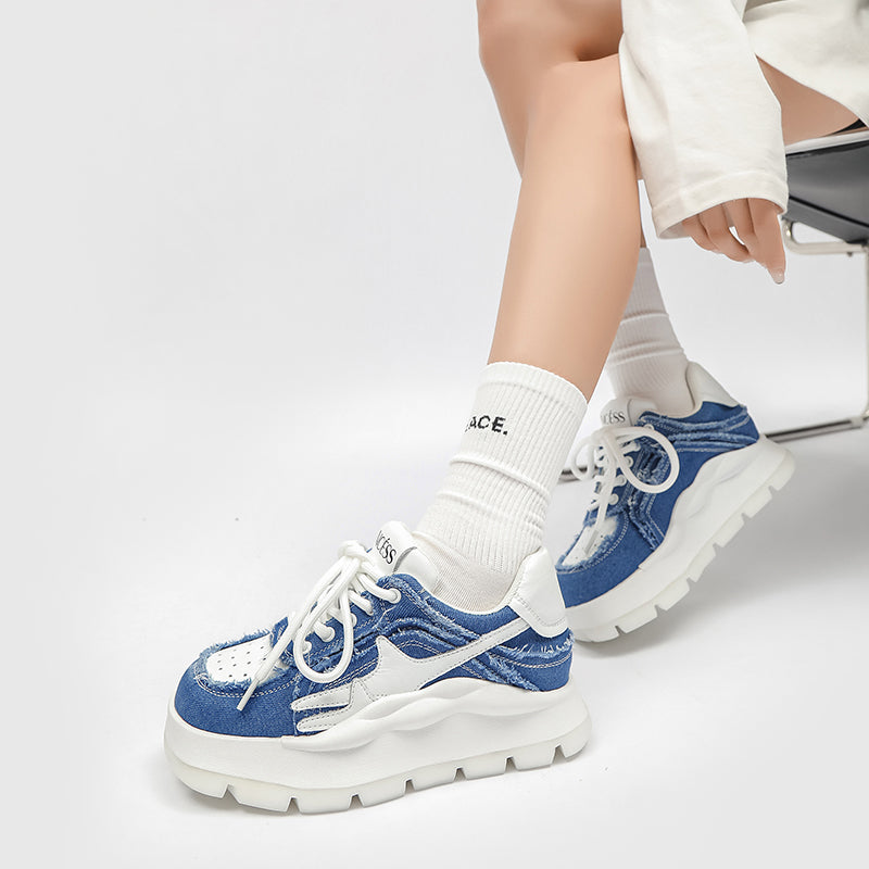 Jordi Platform Denim Sneakers