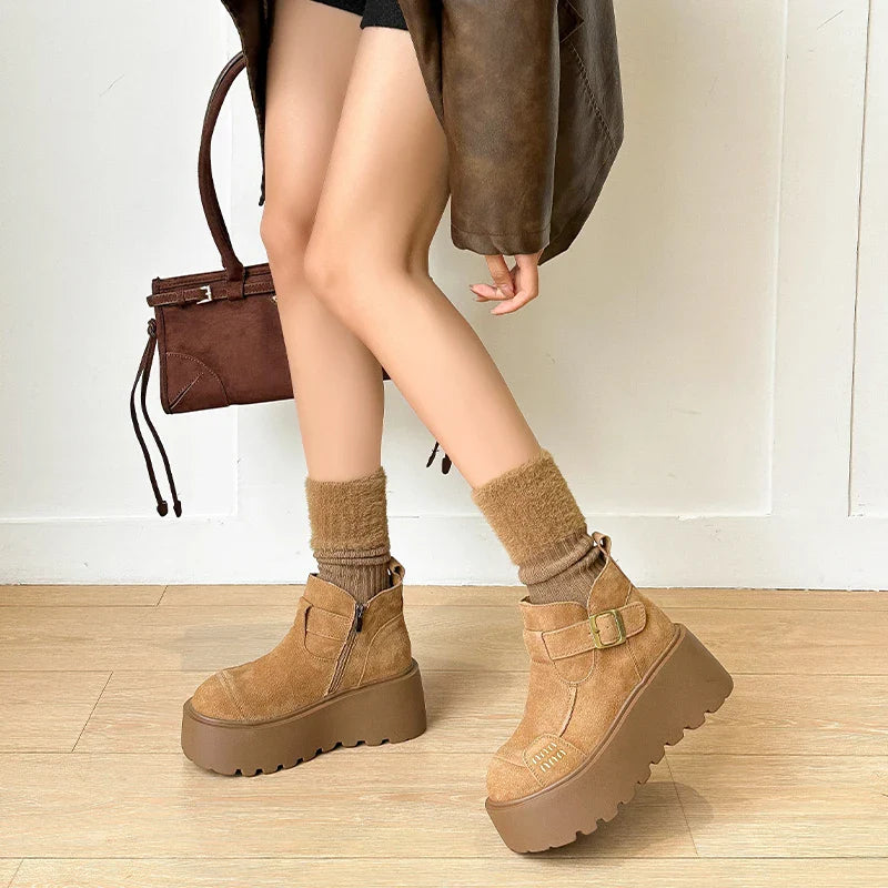 SkyLift Suede Ankle Boots