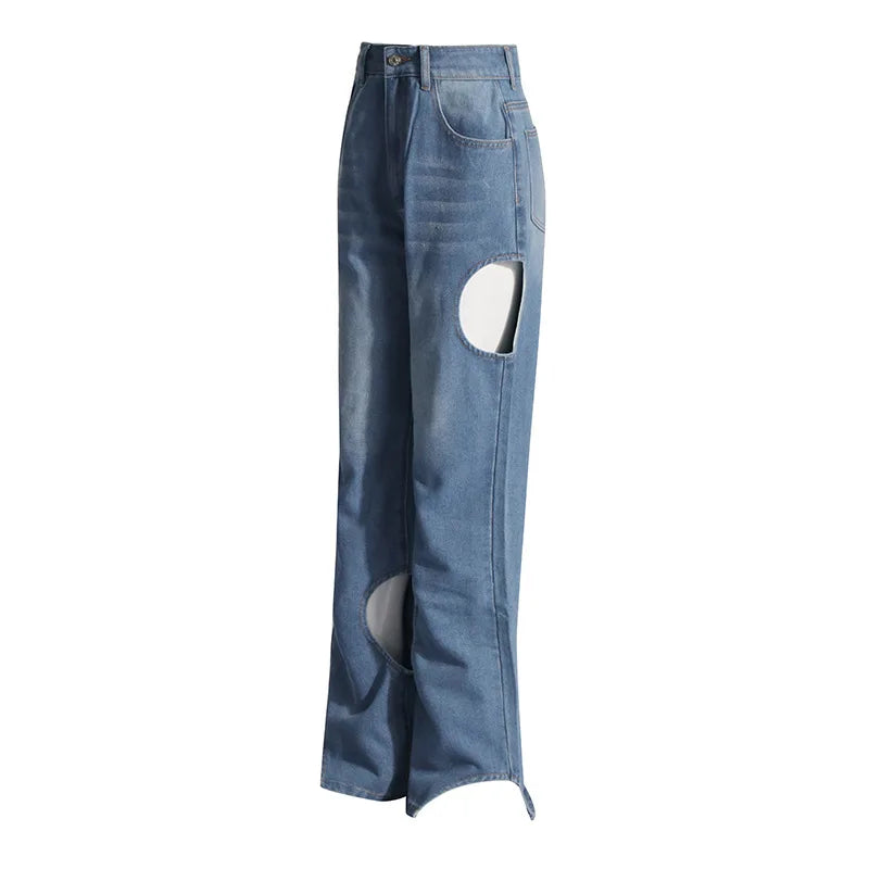 KoreStyle Hollow-Out Denim