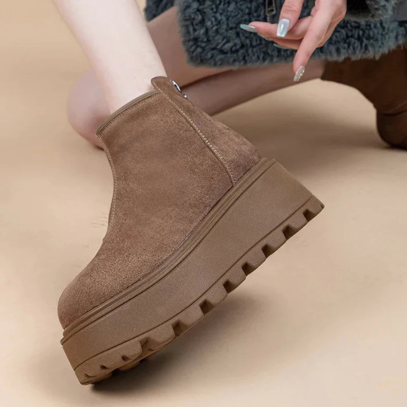 FrostStep Suede Ankle Boots