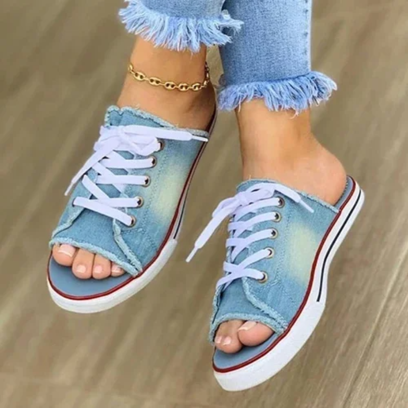 Mandinga Denim Tennis Slippers
